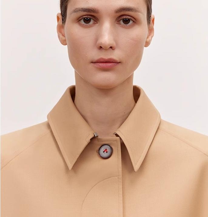 Fragrant Moment Trench Coat for Women - Stylish Mid-Length Overcoat for Petite Figures in High-End British Design