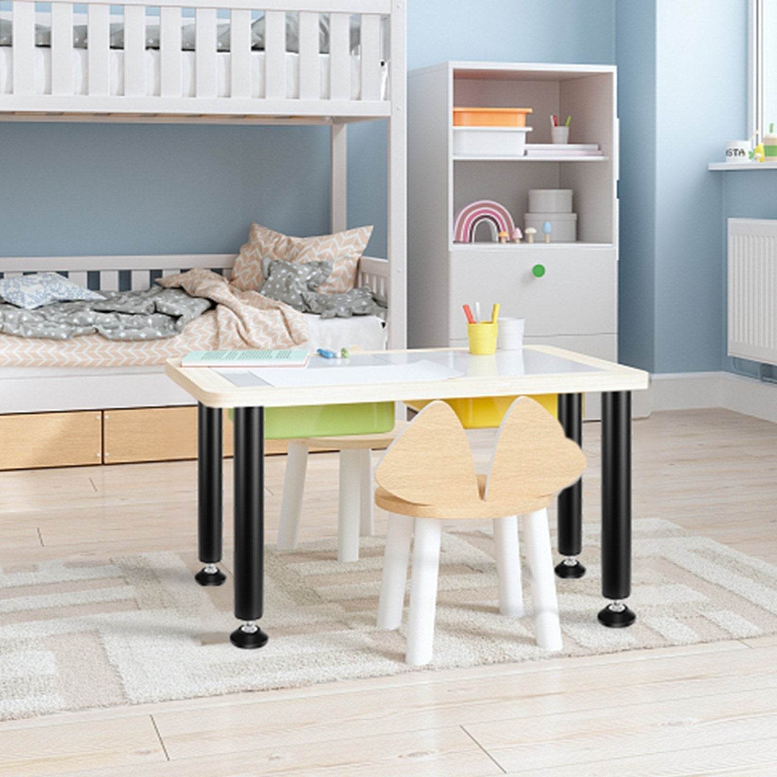 16 Inch Adjustable Desk Legs, Set Of 4 - 1200 Lbs Load Capacity.