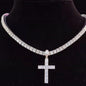 Elevate Your Style with the Silver Cross Tennis Necklace - Shopthatapp.ca