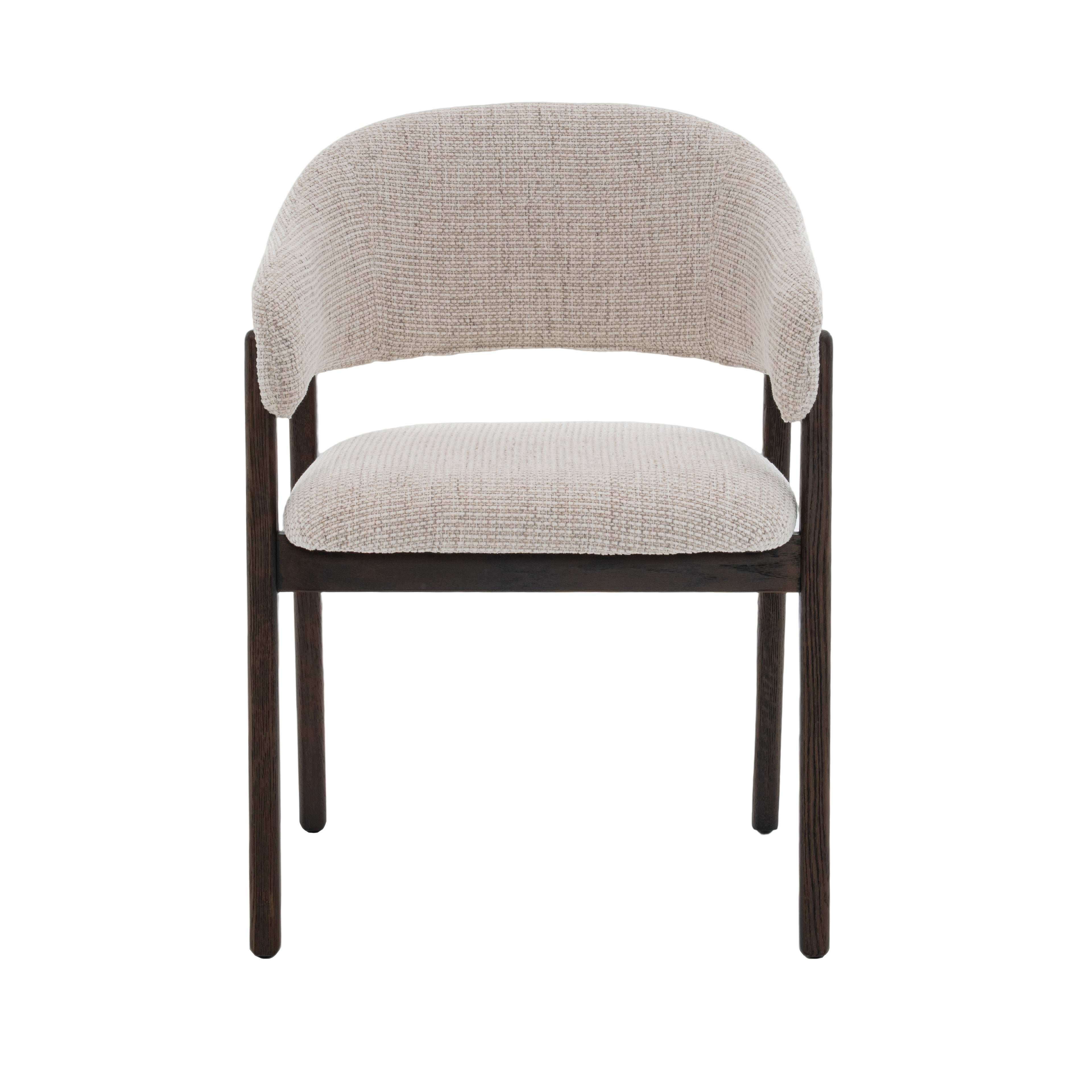 Fiol Dining Chair – Beige Upholstery & Dirty Oak Wood Frame - Www.Shopthatapp.ca
