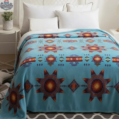 Star Burst Design Silk Touch Blanket - Shopthatapp.ca