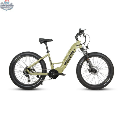 E-Vélo EUNORAU QUEBEC FAT-HD 2.0 Hunter X7 electric bicycle with rugged tires and sleek frame for high-performance off-road riding.