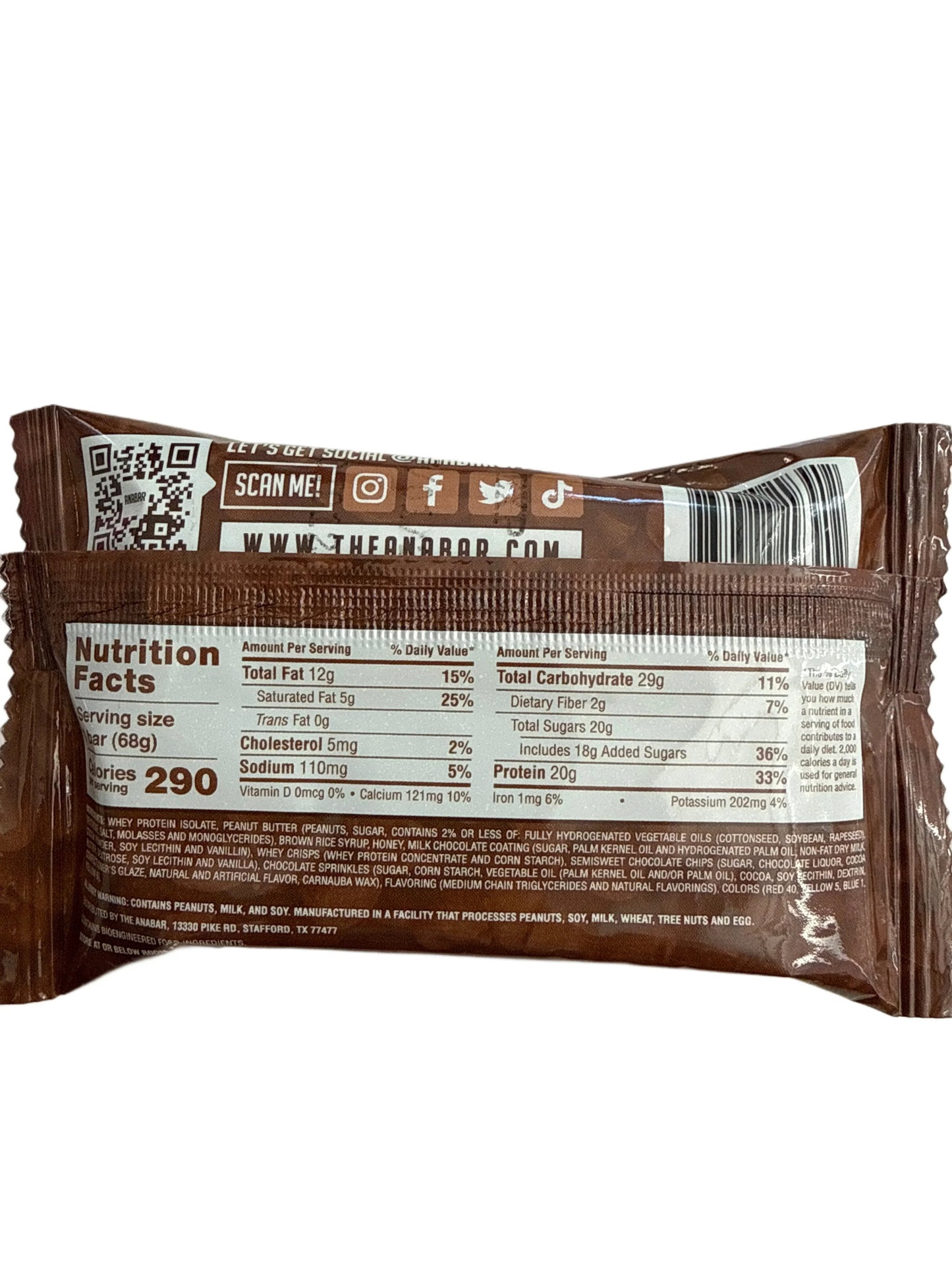 Indulge in Anabar Triple Chocolate Protein Bar - U.S Edition for Guilt-Free Pleasure