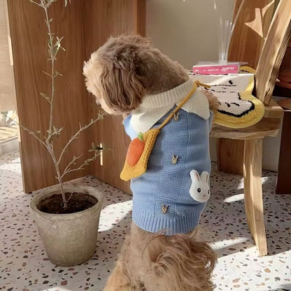 Corduroy Easter Dog Sweater - Festive Bunny Design for Easter Celebrations - Shopthatapp.ca