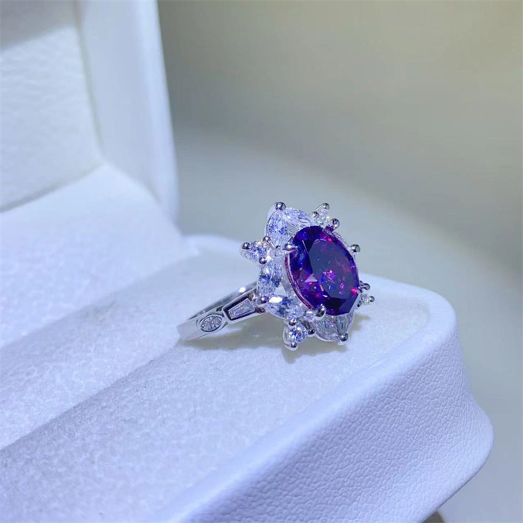 2 Carat Moissanite Ring in 925 Sterling Silver - Shopthatapp.ca