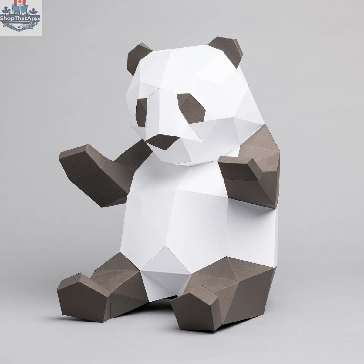Sofs Lifestyle DIY Panda 3D origami paper model kit with colorful paper sheets and folding instructions for creative craft projects.