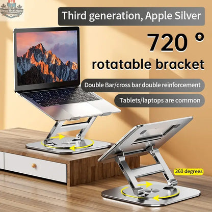 Adjustable Aluminum Laptop Stand for Desk and iPad - Shopthatapp.ca