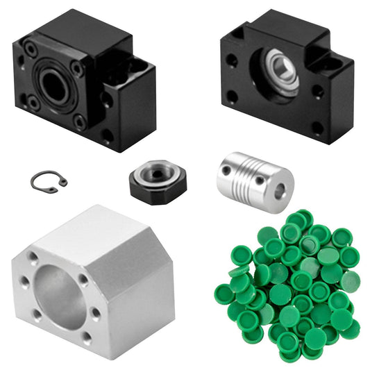RM1605 Ballscrew Kit 1000mm with BF12 BK12 Coupling and Slide Blocks Linear Guide Rail Set for DIY CNC Routers, Lathes, Mills - Shopthatapp.ca