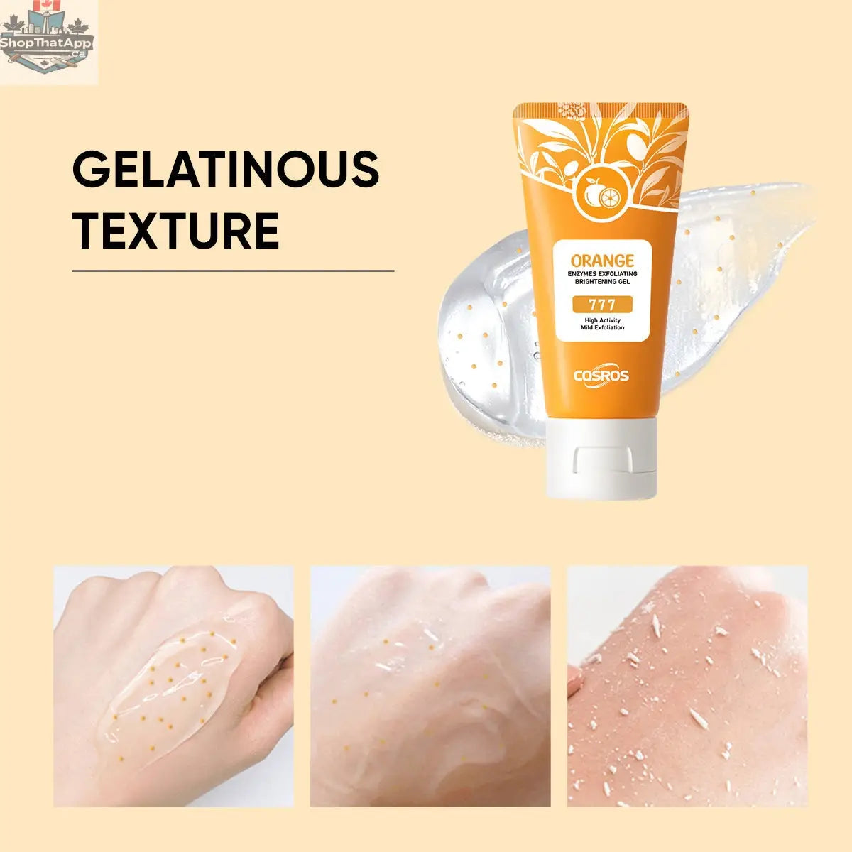 Orange Exfoliating Whitening Gel Exfoliating Gel - Shopthatapp.ca