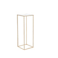 10PCS 31.5inch High Wedding Flower Stand, With Acrylic Laminate,Metal Vase Column Geometric Centerpiece Stands, Gold Rectangular Floral Display Rack For Events Reception, Party Decoration