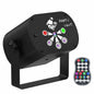 RGB LED disco party laser light with 480 pattern options, ideal for DJ clubs and stage lighting projects.