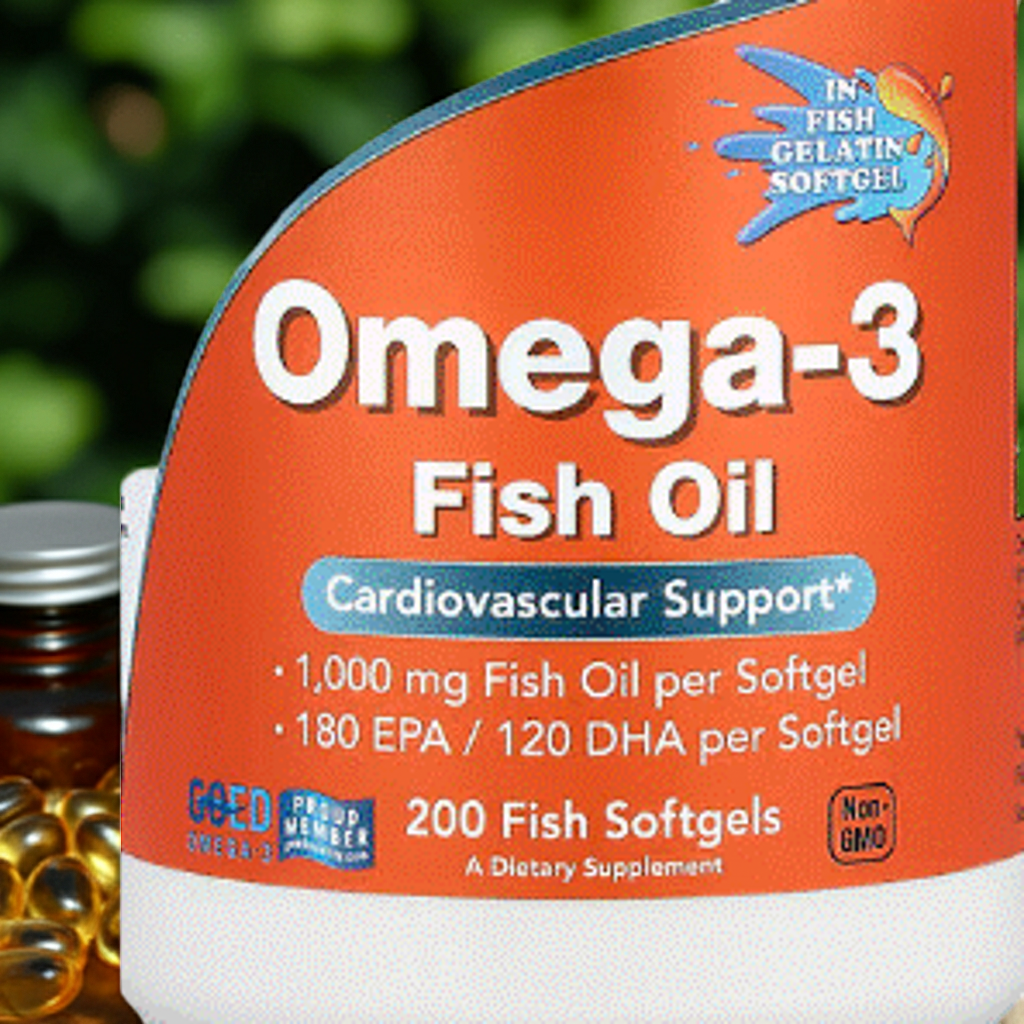 Omega-3 Fish Oil Softgels — Triple Strength 2400mg EPA & DHA Anti-Inflammatory