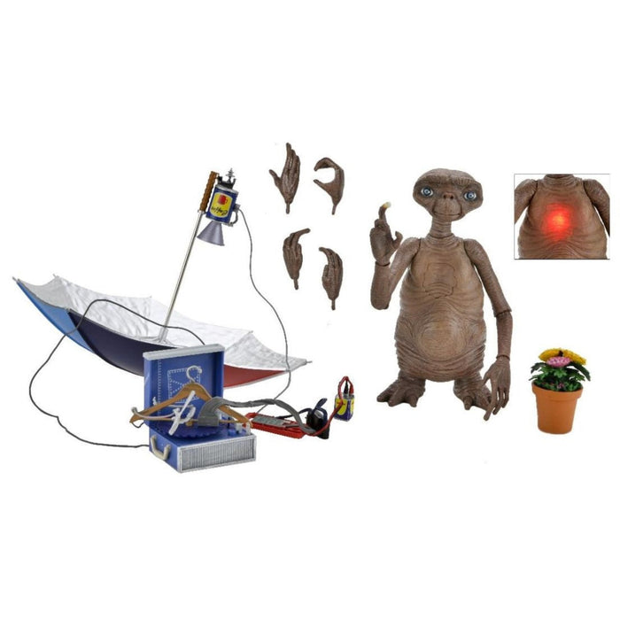 NECA 40th Anniversary Ultimate Deluxe E.T. with LED Light-up Chest - Www.Shopthatapp.ca