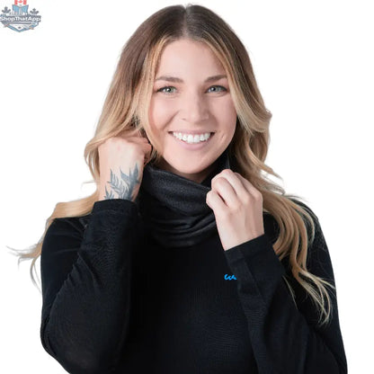 Merino Wool Neck Gaiter — Reversible, Unisex - Shopthatapp.ca