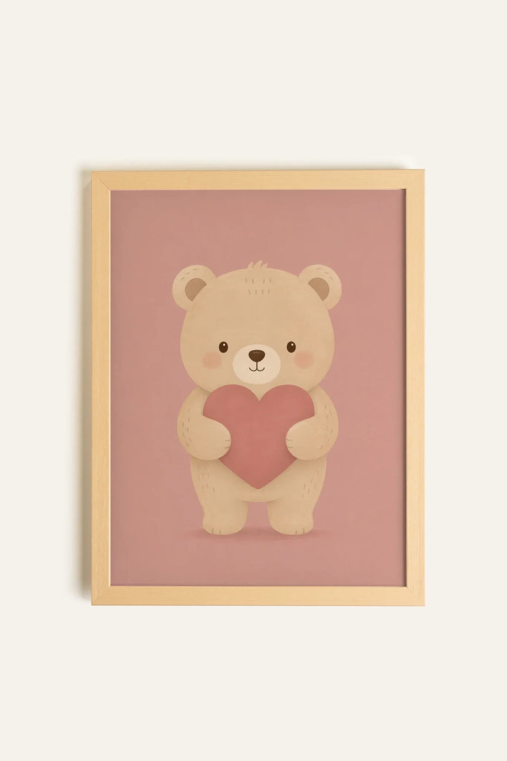 MY TEDDY, Oeuvre sur toile rigide, encadré Naturel Clair (collective)