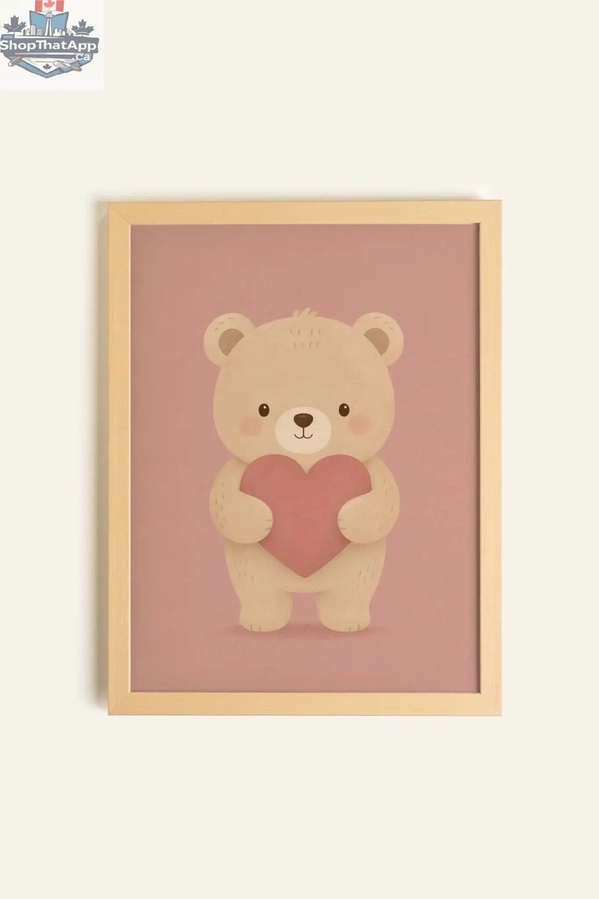 MY TEDDY Art on Canvas - Oeuvre sur toile rigide encadré Naturel Clair (collective) - Shopthatapp.ca