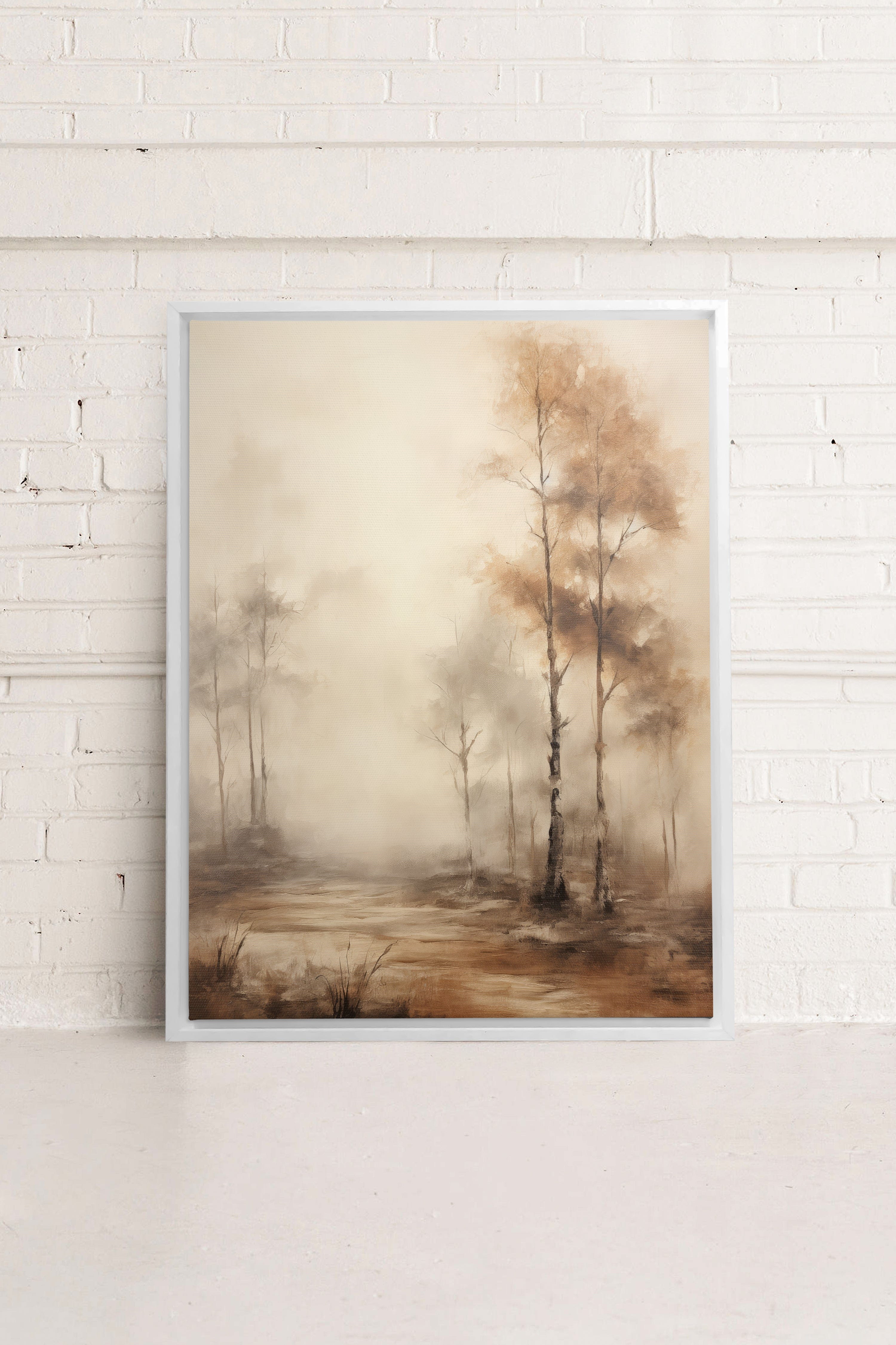 ENIGMATIC FOREST - Enigmatischer Wald Kunstwerk auf Leinwand