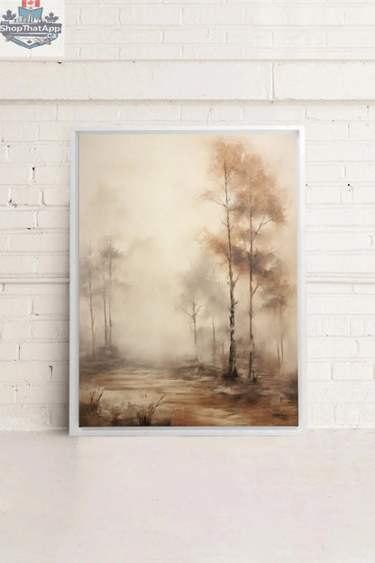 ENIGMATIC FOREST - Enigmatischer Wald Kunstwerk auf Leinwand - Shopthatapp.ca