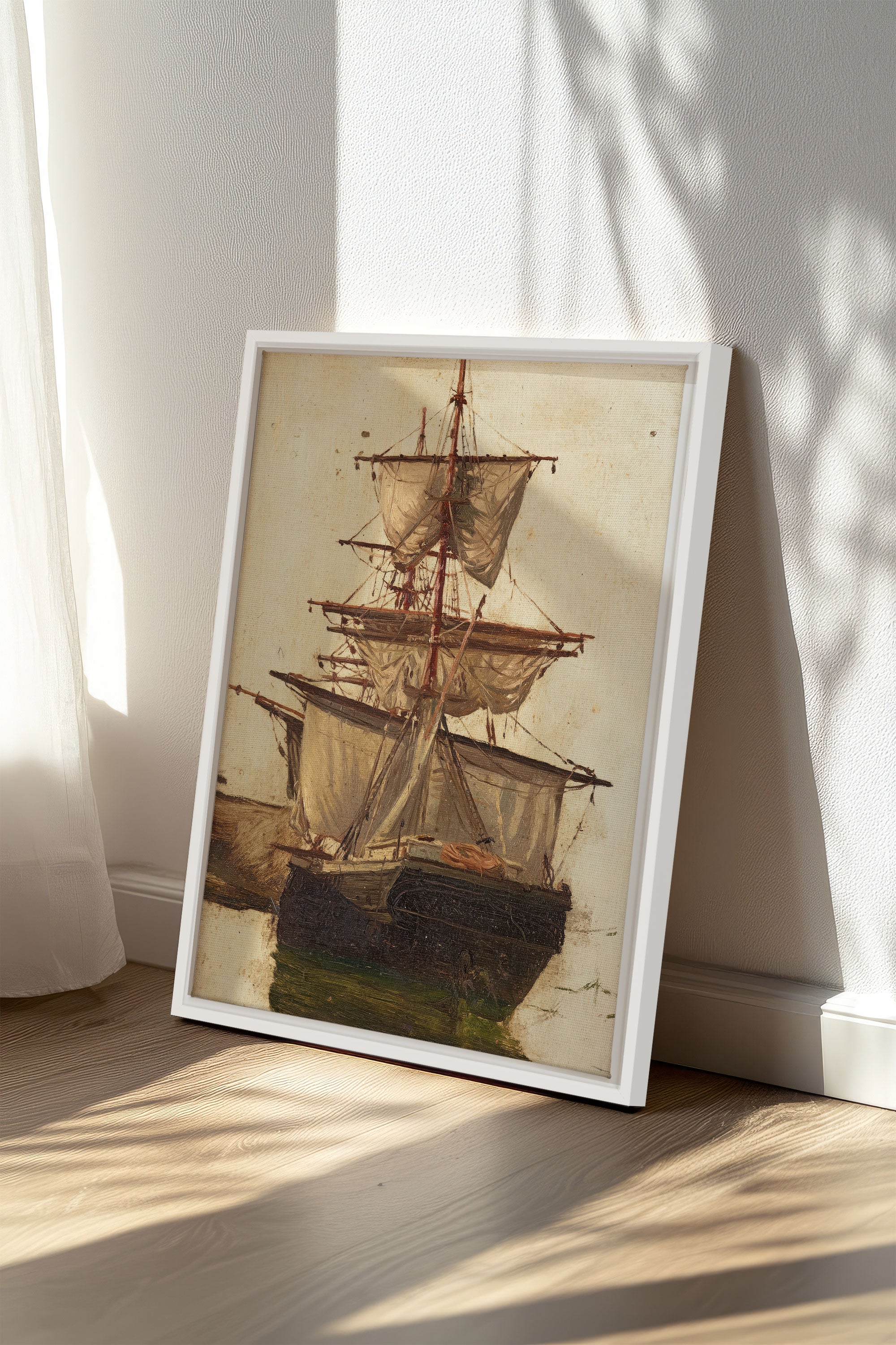 BRISE ANTIQUE Peinture sur Toile Étirée - Oeuvre d'Art Élégante