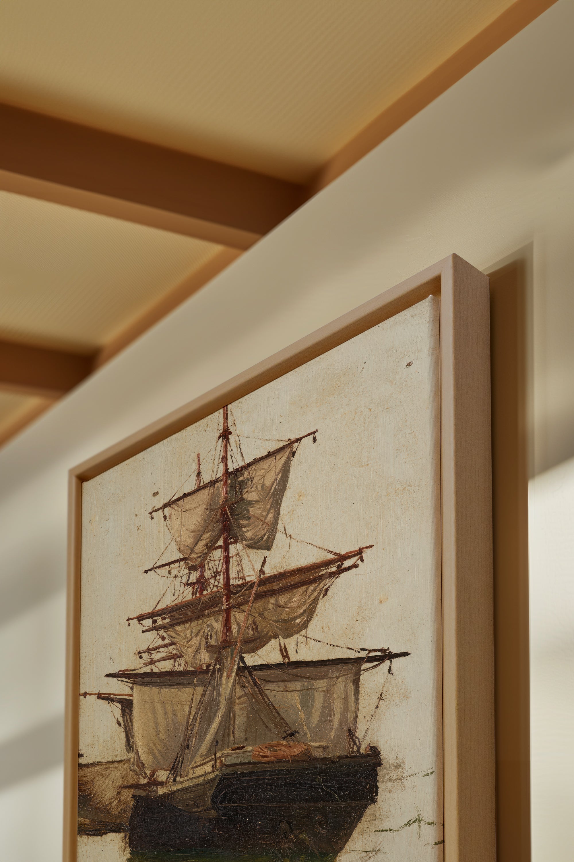 BRISE ANTIQUE Peinture sur Toile Étirée - Oeuvre d'Art Élégante