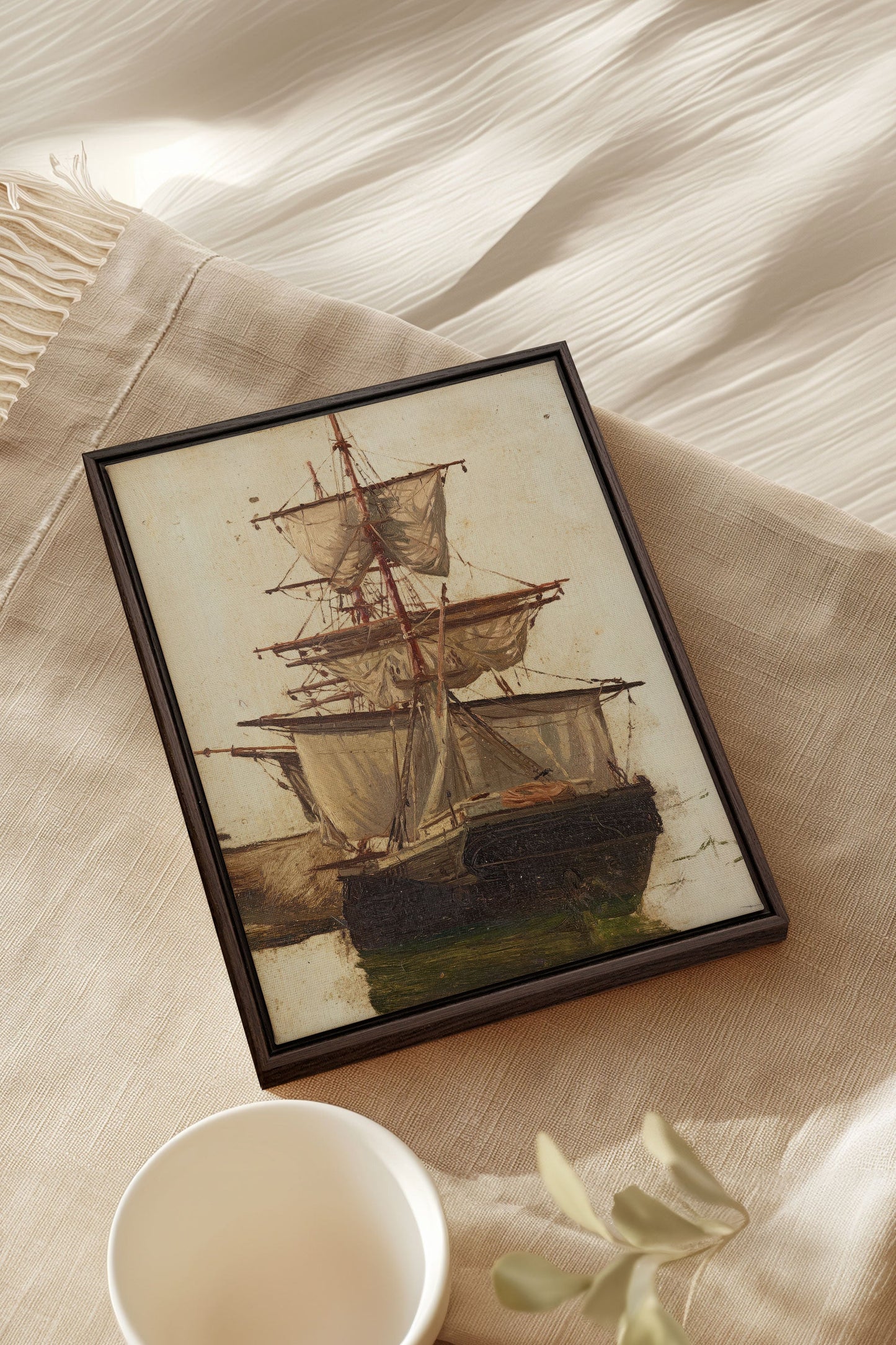 BRISE ANTIQUE Peinture sur Toile Étirée - Oeuvre d'Art Élégante - Shopthatapp.ca