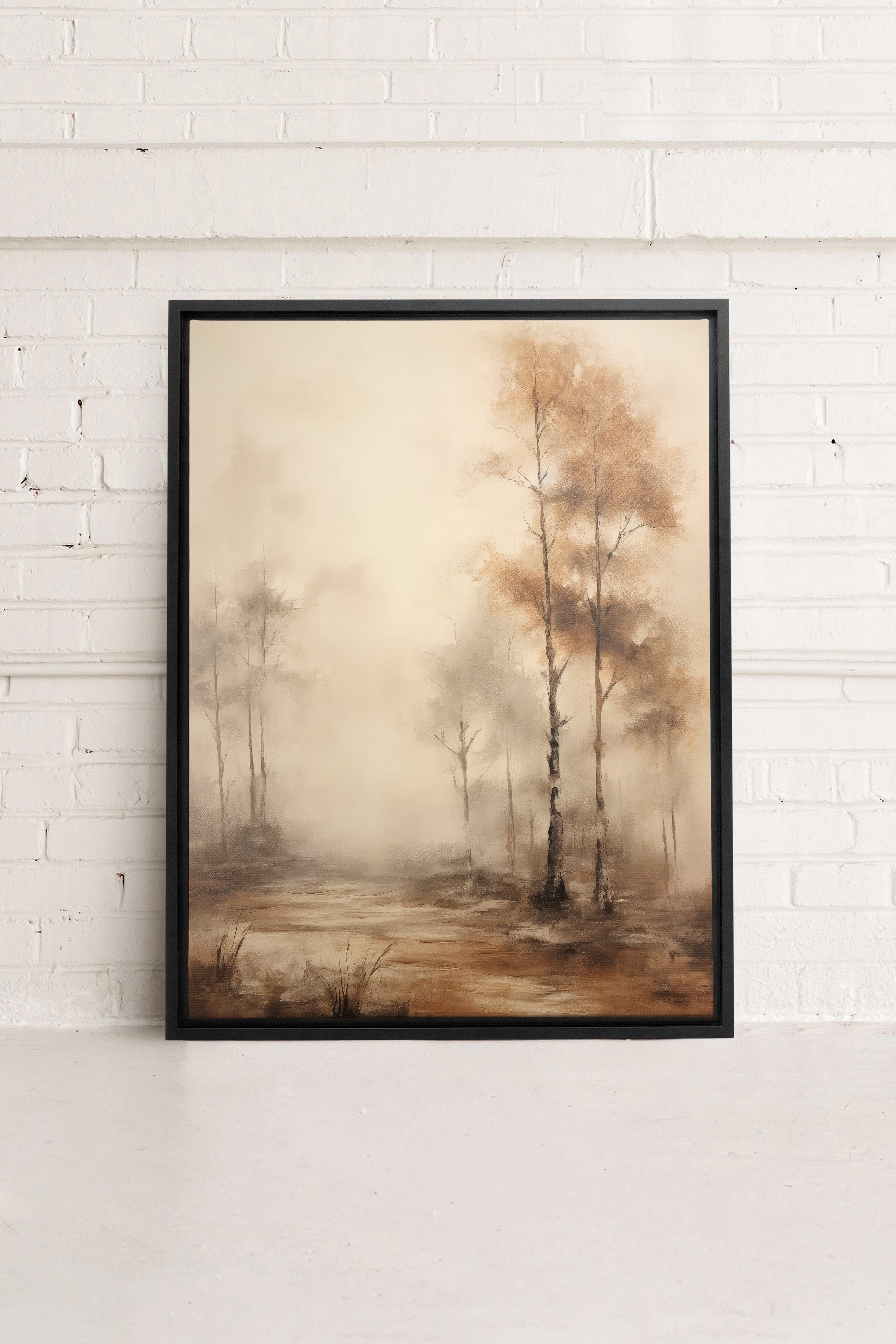 ENIGMATIC FOREST - Enigmatischer Wald Kunstwerk auf Leinwand