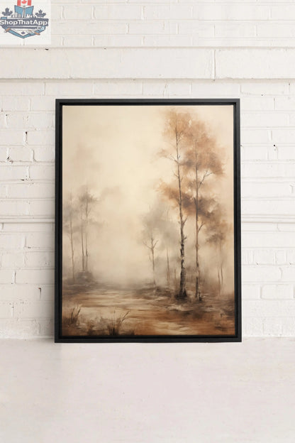 ENIGMATIC FOREST - Enigmatischer Wald Kunstwerk auf Leinwand - Shopthatapp.ca