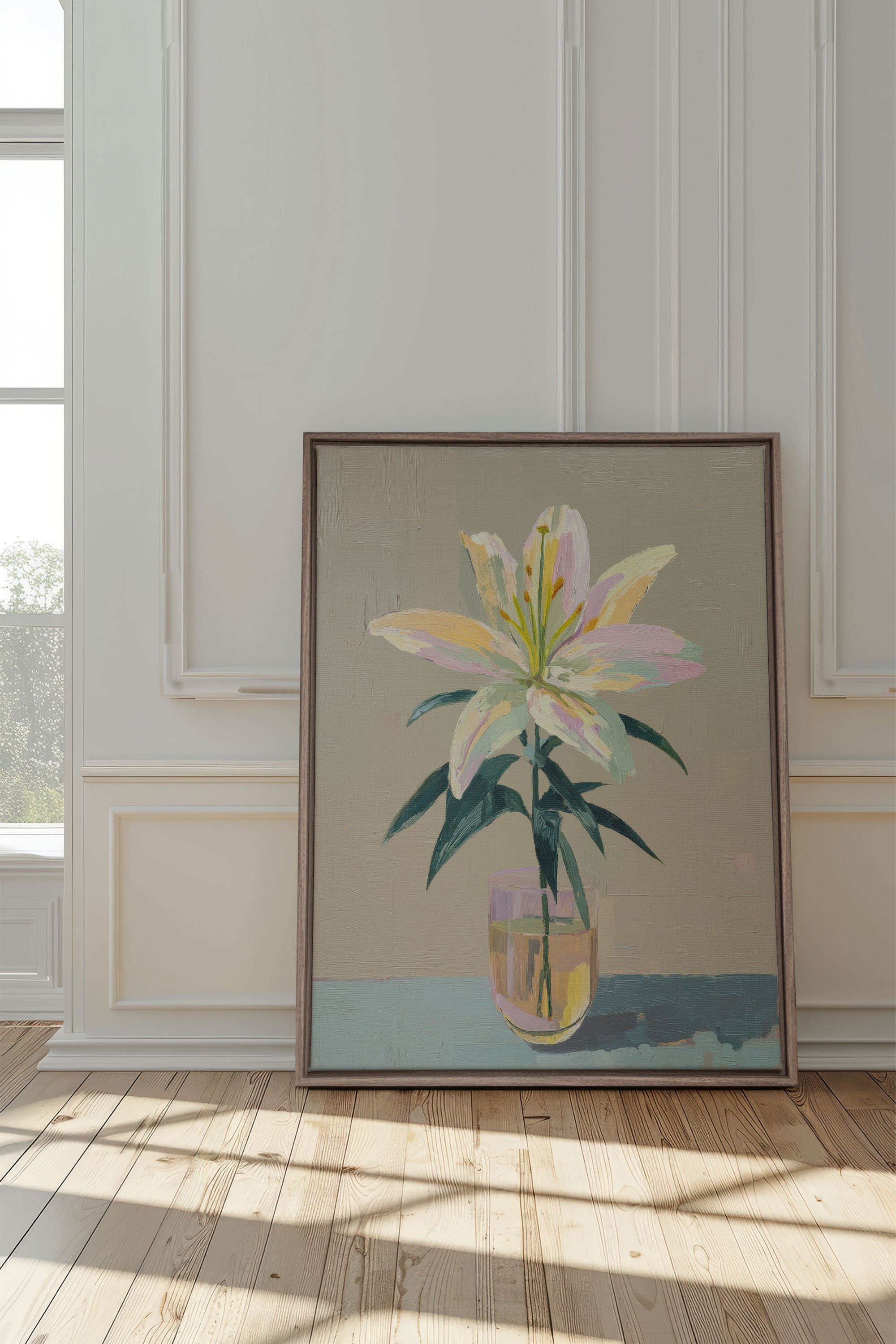 Eternal Lily Canvas Art - Oeuvre sur toile étirée