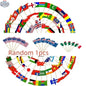 Decorative paper toothpick flags featuring 100 countries, ideal for desserts, steaks, and cakes, by EX-STOCK Canada.