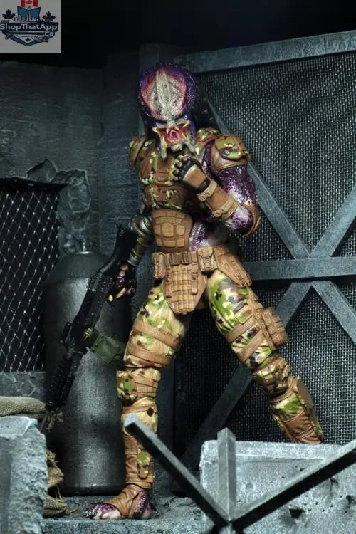 Toy Snowman Predator Ultimate Emissary action figure from The Predator collection, detailed figure with intricate costume and accessories.