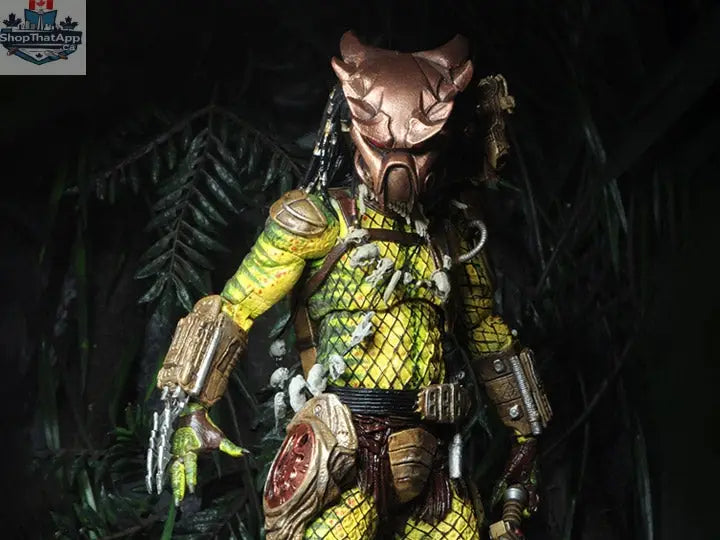 Toy Snowman Predator Ultimate Elder Predator action figure, golden angel design, collectible toy with detailed features.