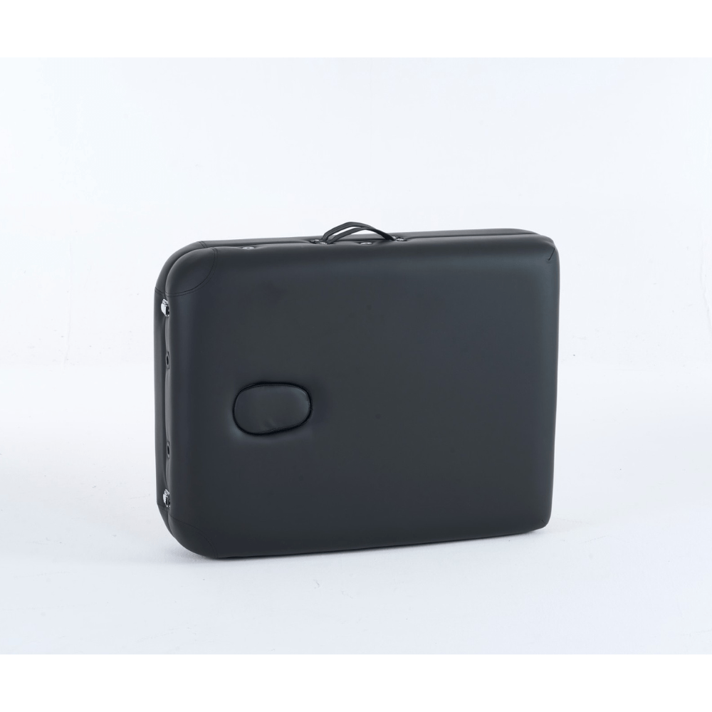 4" thick 2 Section Wooden Greenlife® master Portable Massage Table Black / Cream - MTW121 - Www.Shopthatapp.ca