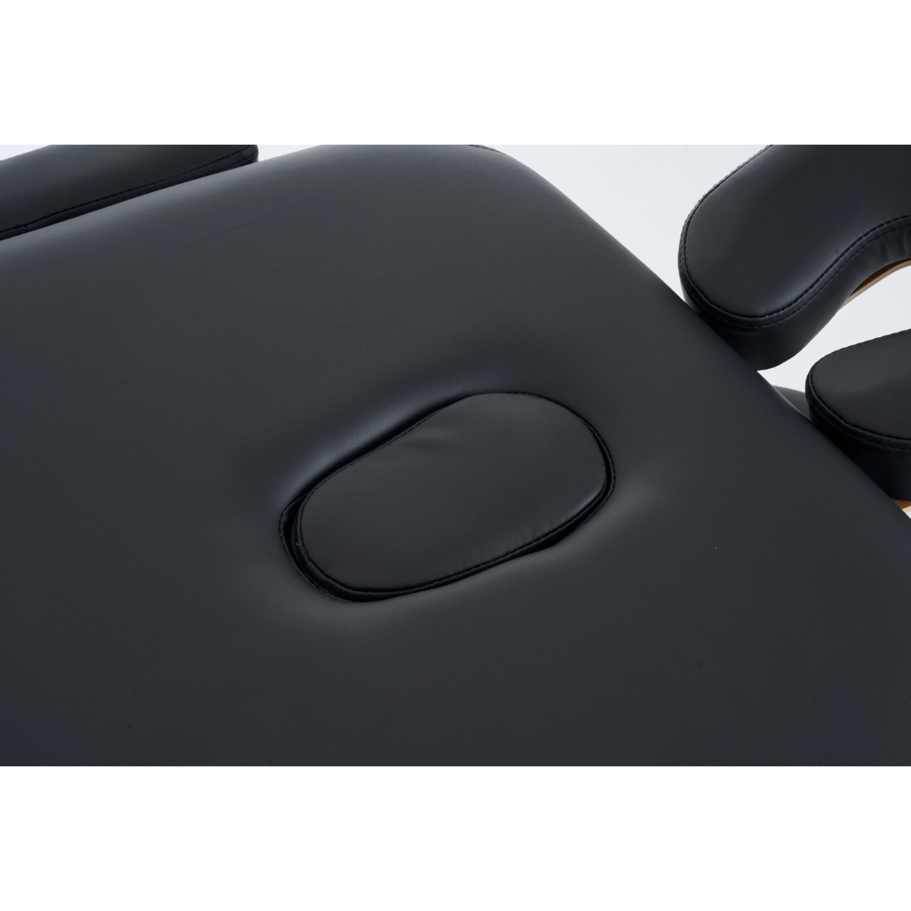 5'' 2 Section wooden Greenlife ® Portable Massage Table Black / Cream - Www.Shopthatapp.ca