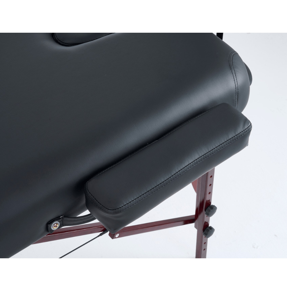5'' 2 Section wooden Greenlife ® Portable Massage Table Black / Cream - Www.Shopthatapp.ca