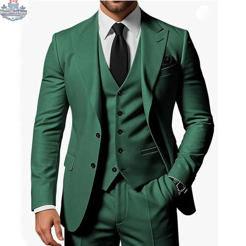 New Mens Three-piece Business Suit - Shopthatapp.ca