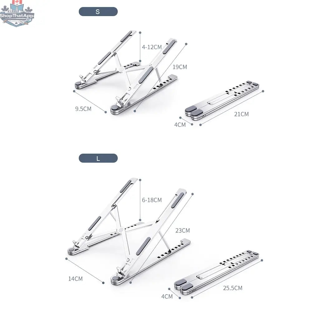 Laptop stand portable aluminum alloy - Shopthatapp.ca