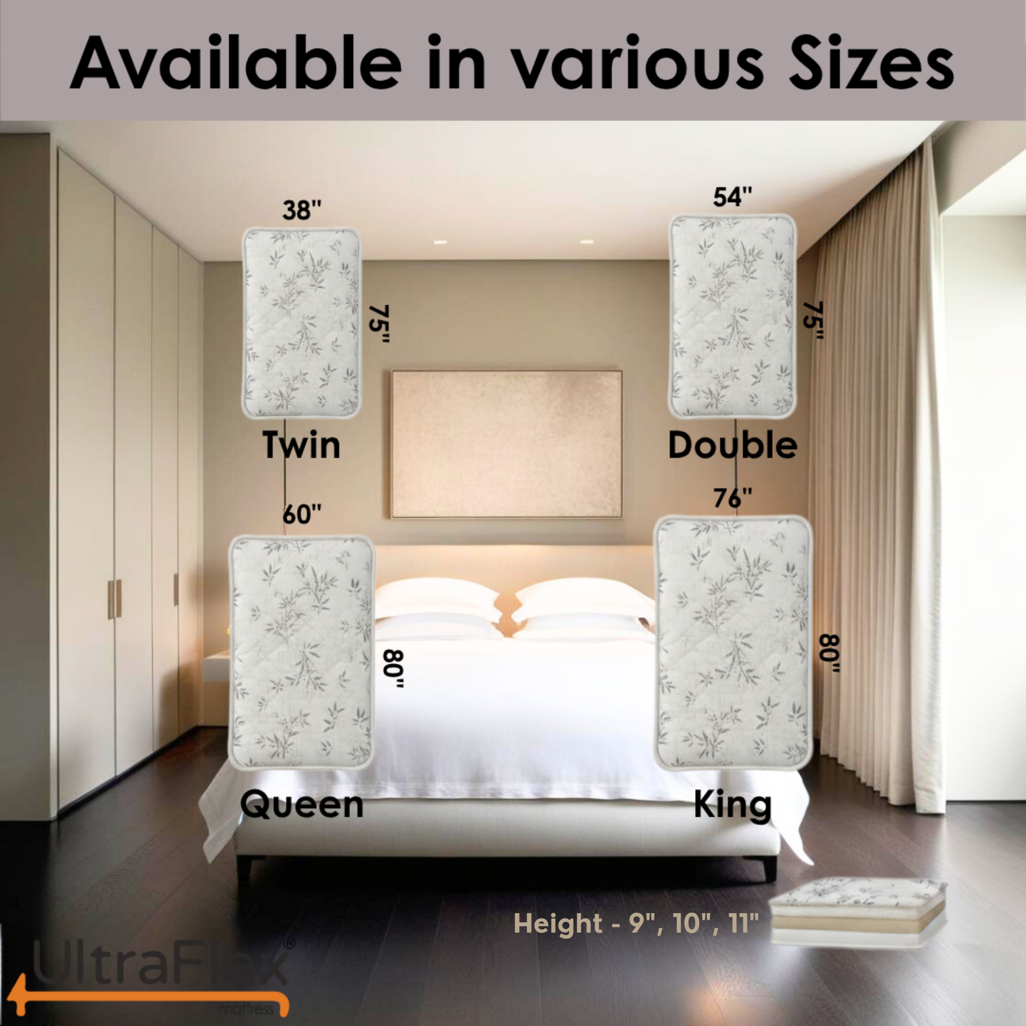 UltraFlex® SUMMIT Firm Pocket Coil Hybrid Mattress – Canadian-Made Orthopedic Support with Cooling Gel Foam, Quilted Top, Breathable & Hypoallergenic Comfort, Edge Support & Motion Isolation - Shopthatapp.ca