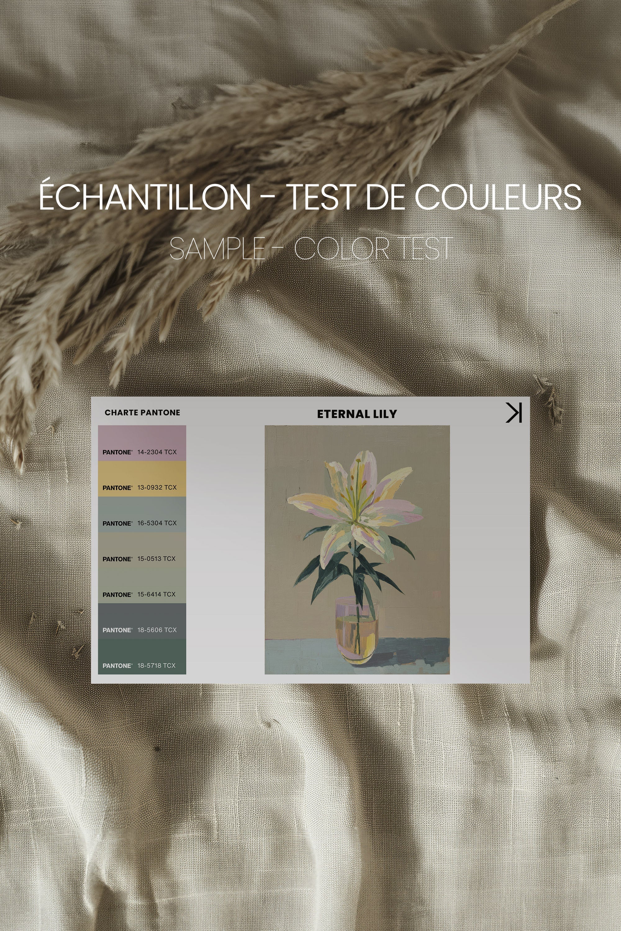Eternal Lily Canvas Art - Oeuvre sur toile étirée