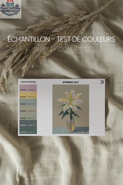 Eternal Lily Canvas Art - Oeuvre sur toile étirée - Shopthatapp.ca