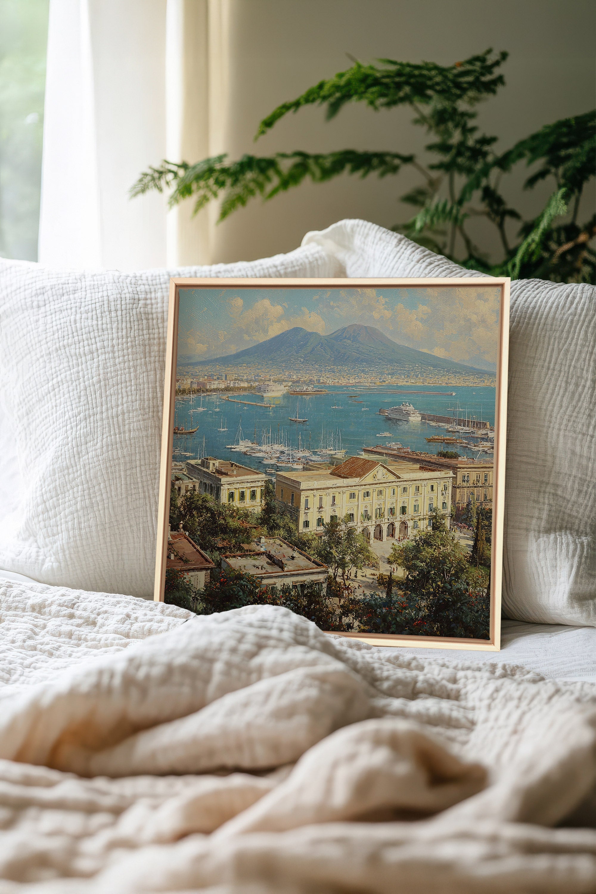 BAY OF GOLD Canvas Art - Oeuvre sur toile étirée
