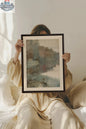 ÉCHO DU LAC toile étirée - Oeuvre sur toile étirée élégante pour votre décoration intérieure - Shopthatapp.ca