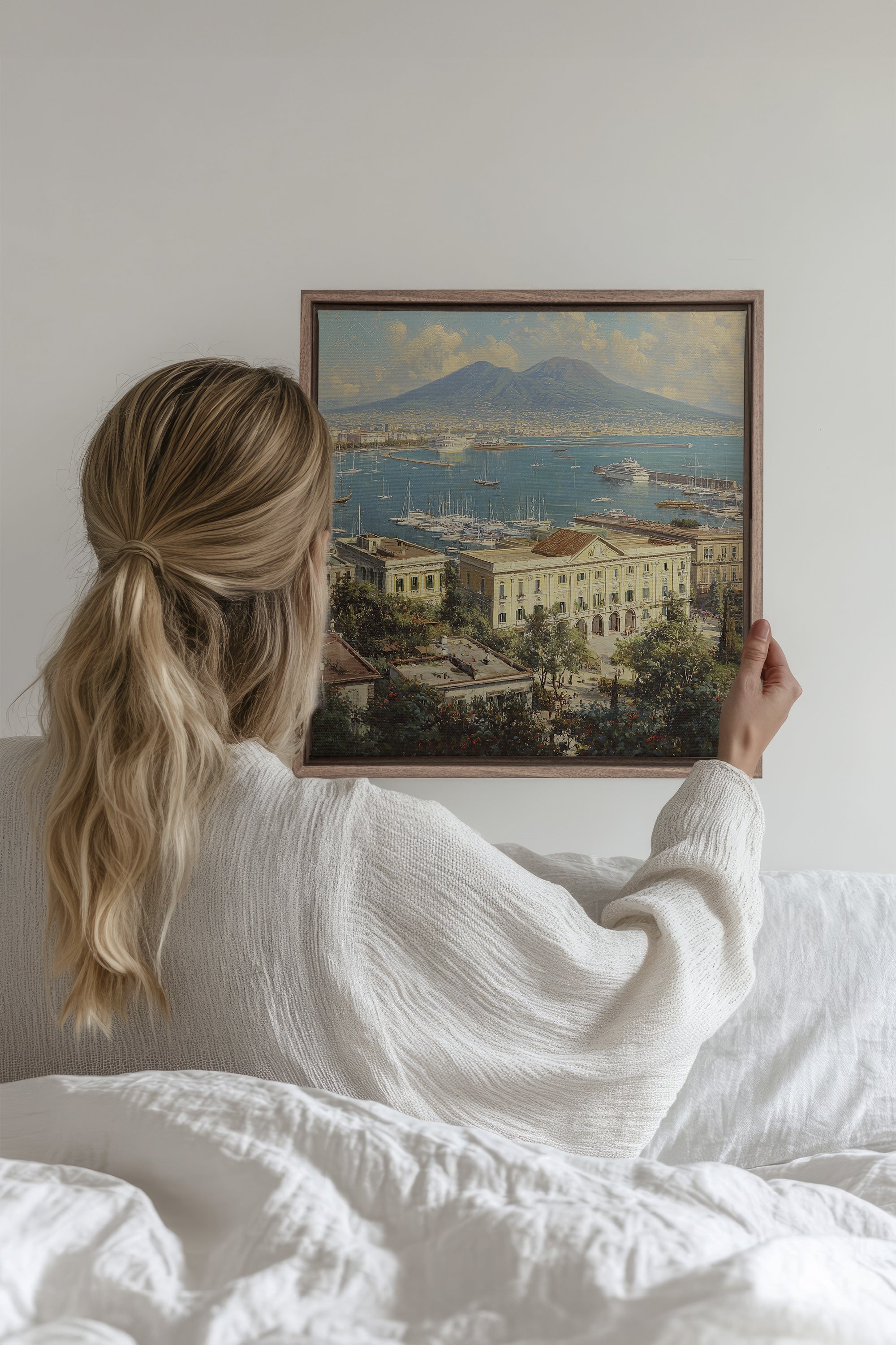BAY OF GOLD Canvas Art - Oeuvre sur toile étirée