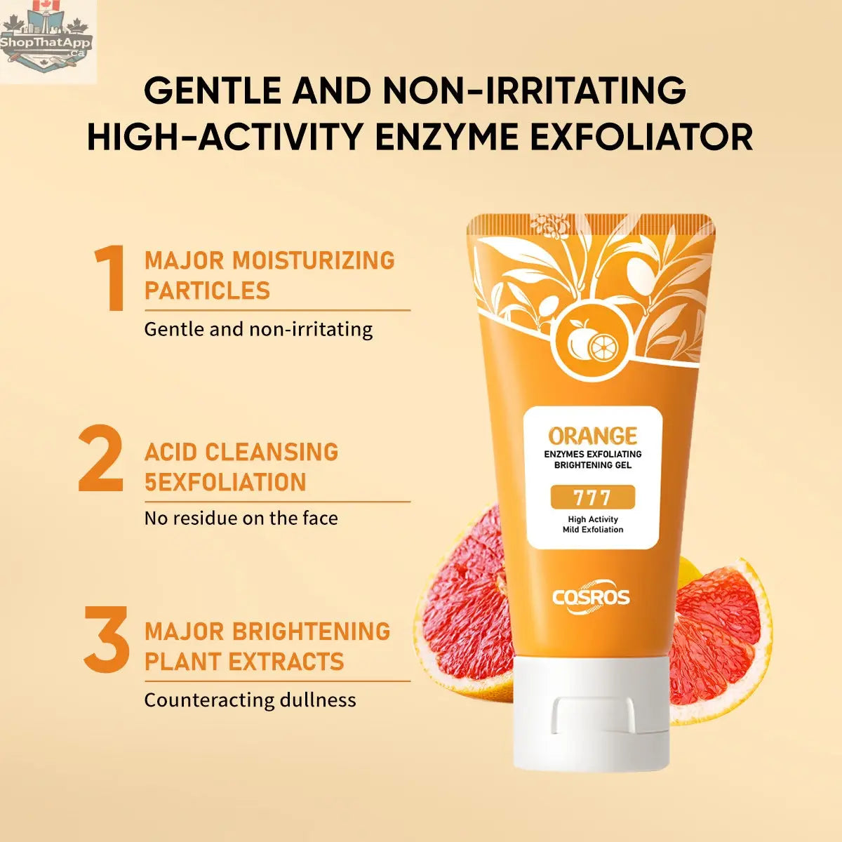 Orange Exfoliating Whitening Gel Exfoliating Gel - Shopthatapp.ca