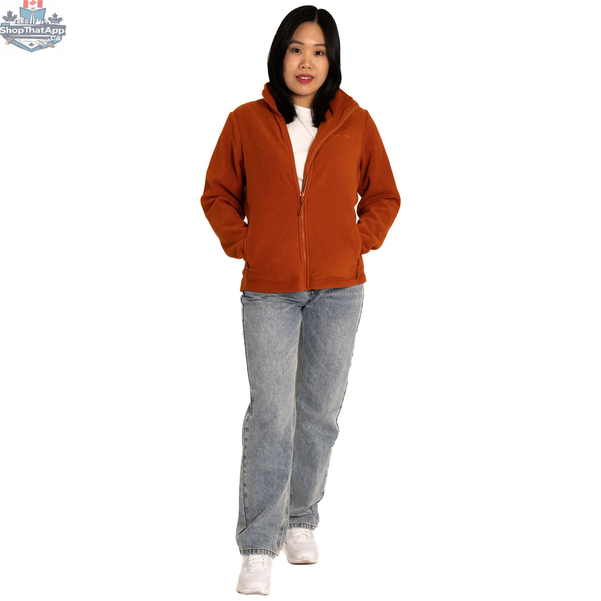 Northern Sun 3-in-1 winter jacket showing waterproof outer shell and insulated inner layer, versatile for all weather conditions.