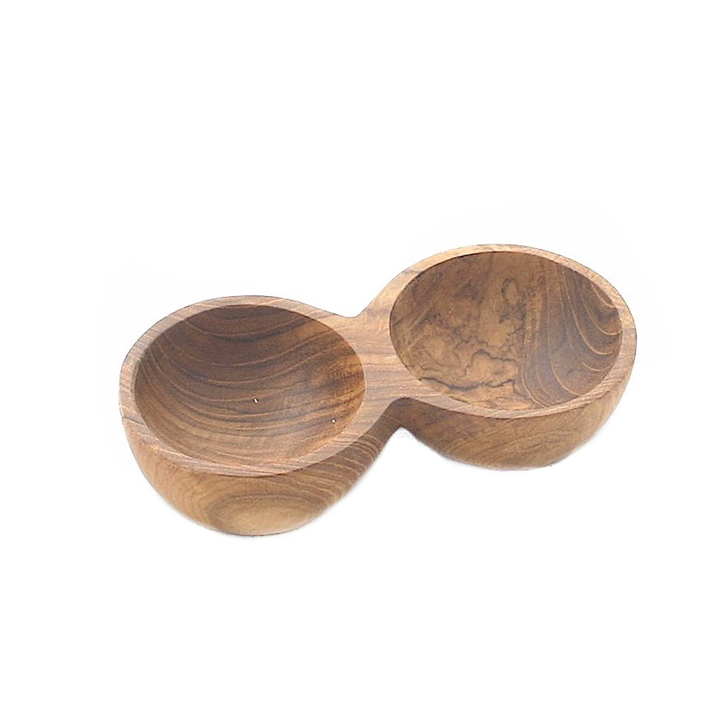 Double Wooden Spice Bowl - Shopthatapp.ca