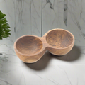 Double Wooden Spice Bowl - Shopthatapp.ca