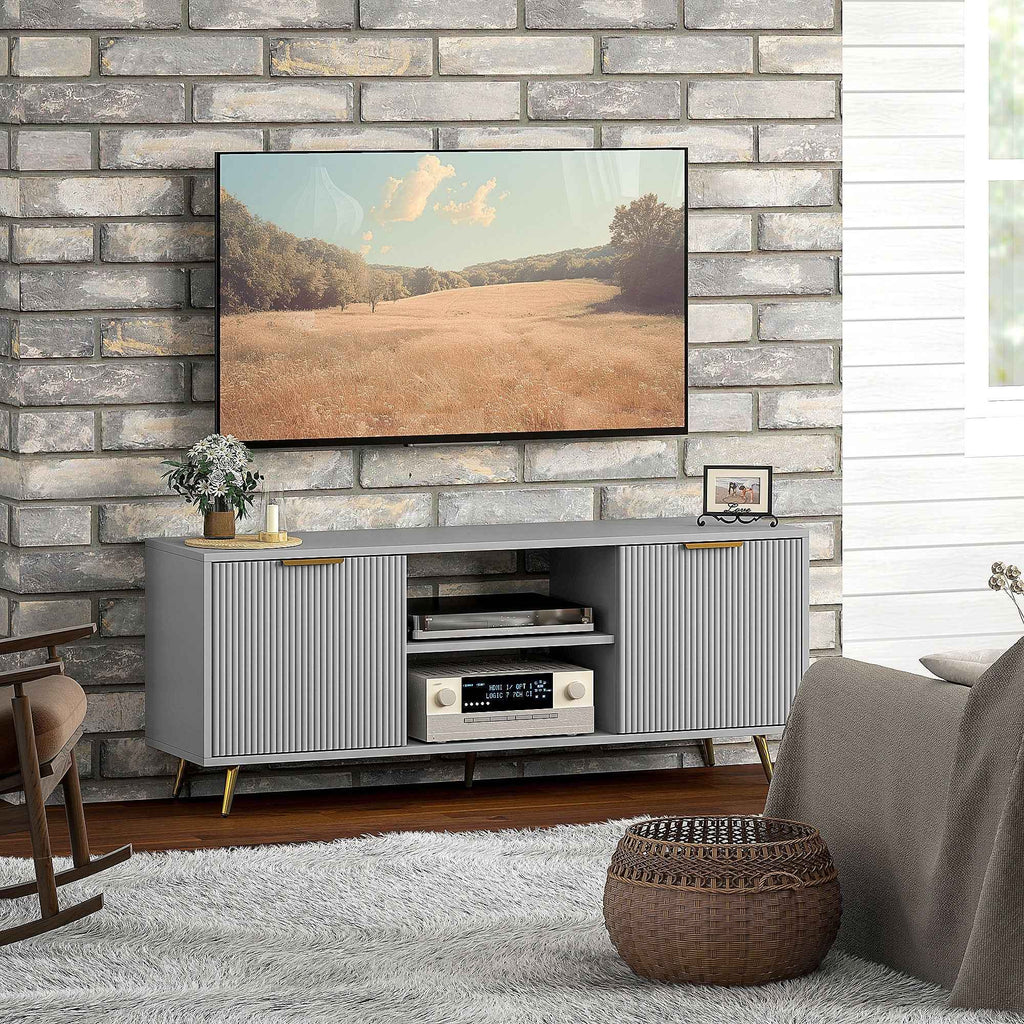 Collins Modern TV Stand for up to 55 Inch TVs-Grey