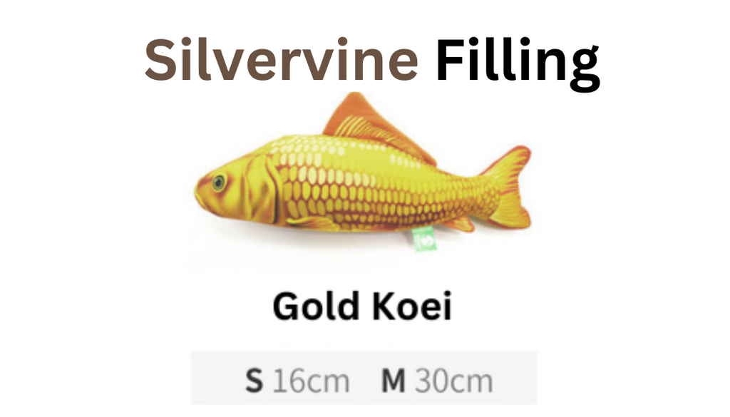 100% Silvervine Catnip Fish Toy - Cuddle Toy for Cats - Shopthatapp.ca