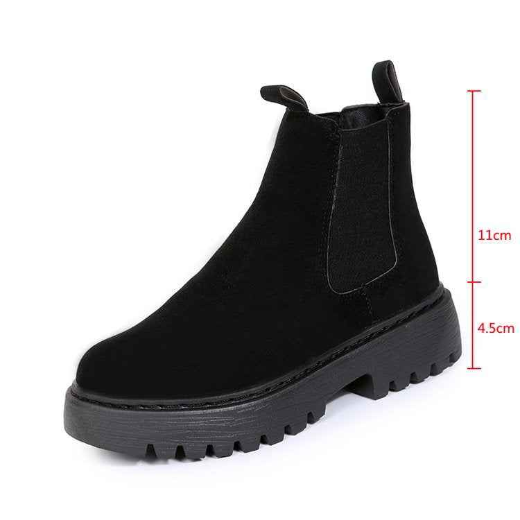 Women's Fashion Ankle Boots – Classic PU Leather Martin Boots with Casual Style