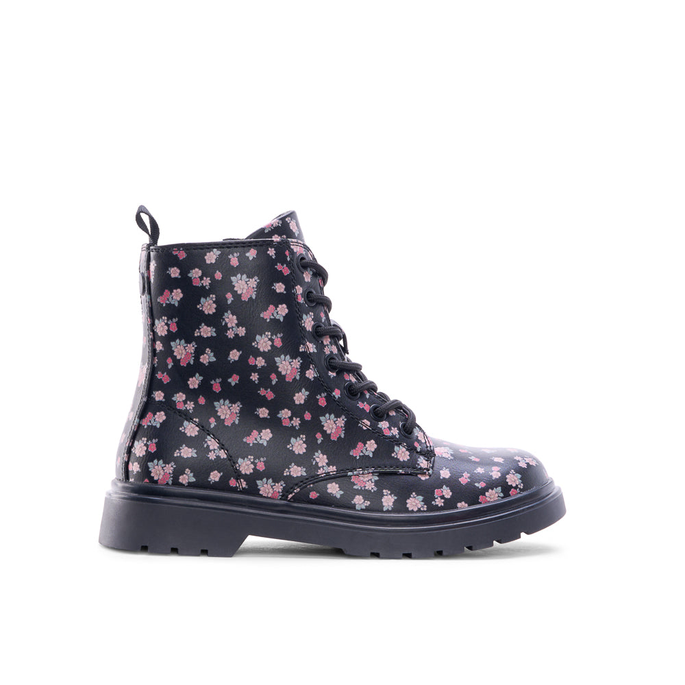 MELODY JR FLORAL-Junior Kids Fashion Light Boots-www.Shopthatapp.ca-Yellow Shoes